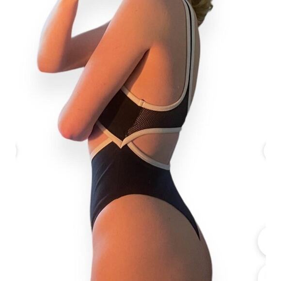 Urban Outfitters OUT FROM UNDER black white cut out body suit jumpsuit Size XS - Picture 4 of 12